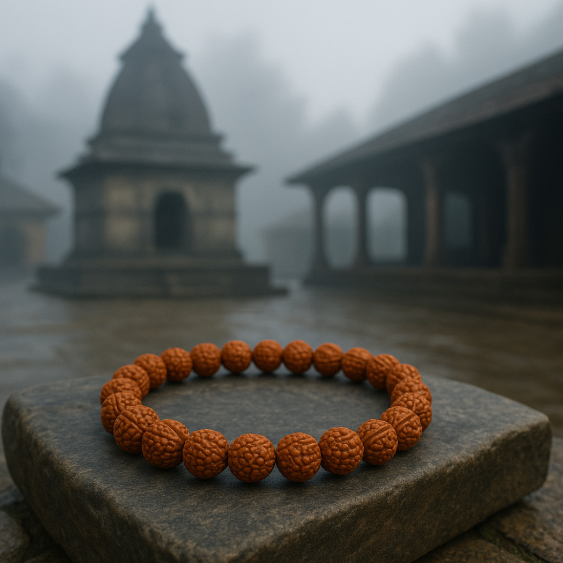 Sacred Harmony – Rudraksh Bracelet