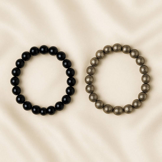 Business Shield – Pyrite × Black Tourmaline