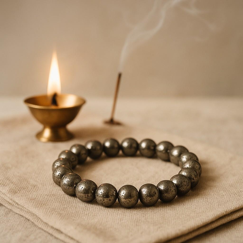 Golden Shield – Pyrite Bracelet