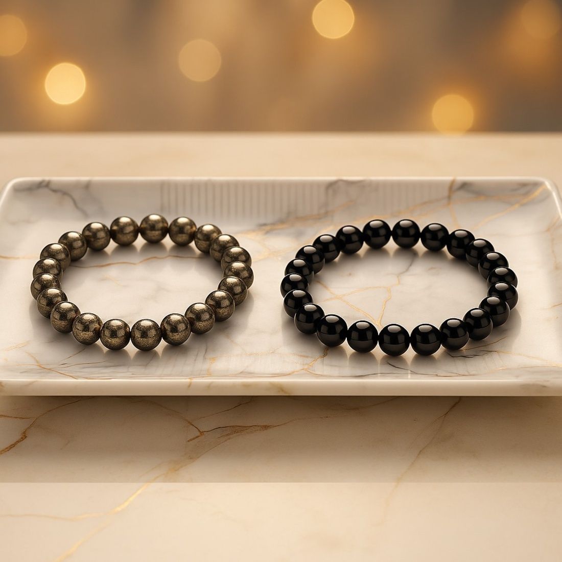 Business Shield – Pyrite × Black Tourmaline