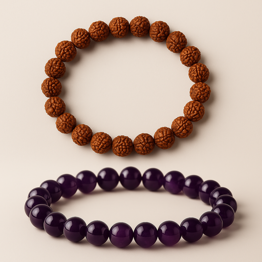 Divine Peace – Rudraksh × Amethyst