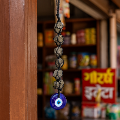 Golden Guardian – Pyrite Evil Eye Hanger