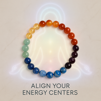 Rainbow Energy – Real 7 Chakra Bracelet