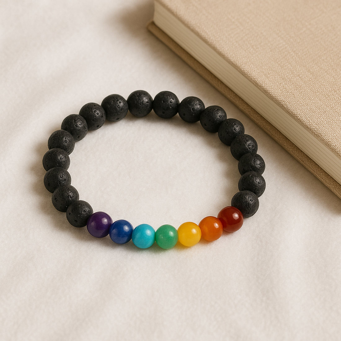 Elemental Balance – Lava & Chakra Bracelet