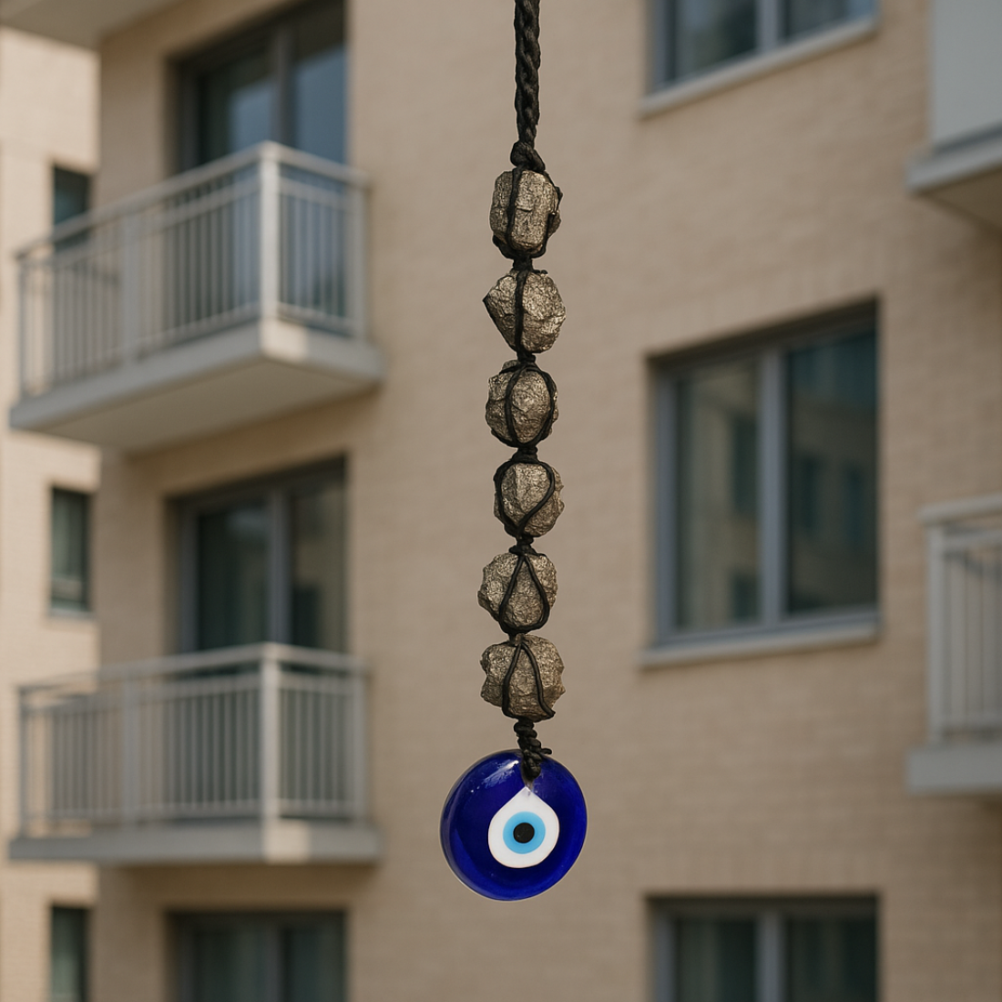 Golden Guardian – Pyrite Evil Eye Hanger