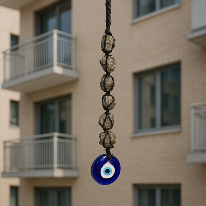 Golden Guardian – Pyrite Evil Eye Hanger