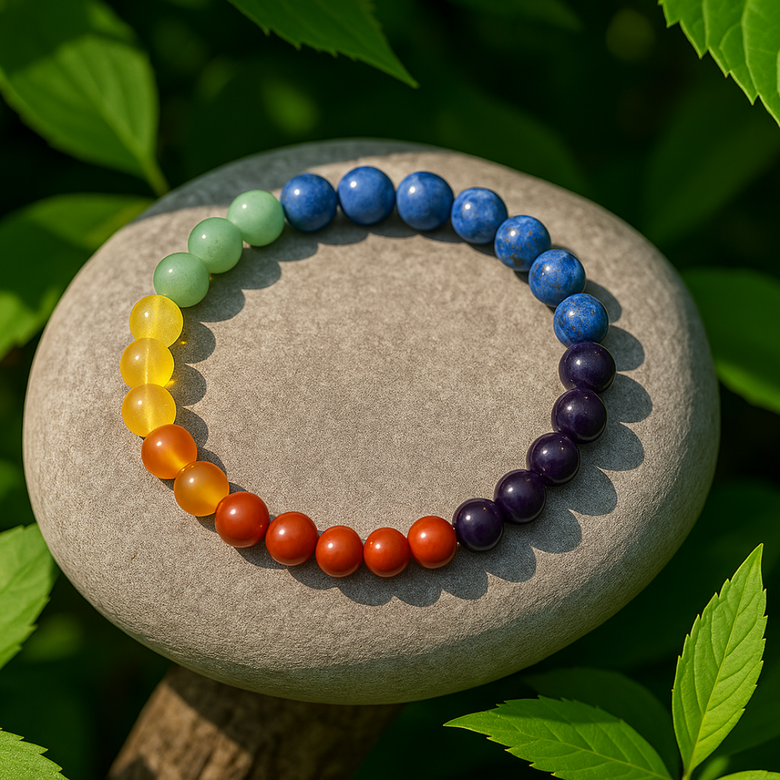 Rainbow Energy – Real 7 Chakra Bracelet