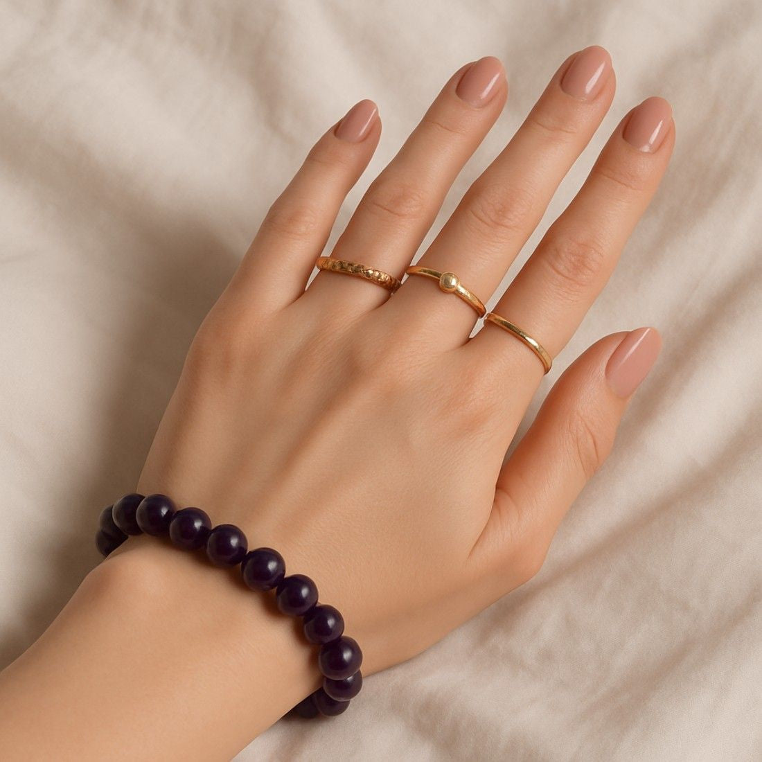 Celestial Calm – Amethyst Bracelet
