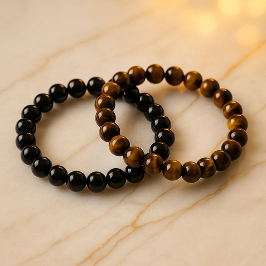 Fearless Shield – Black Tourmaline × Tiger Eye