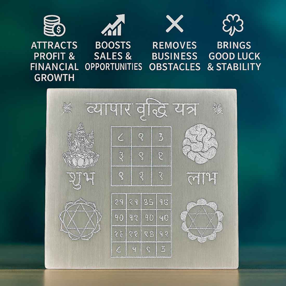 “Business Growth Selenite Activation Plate”