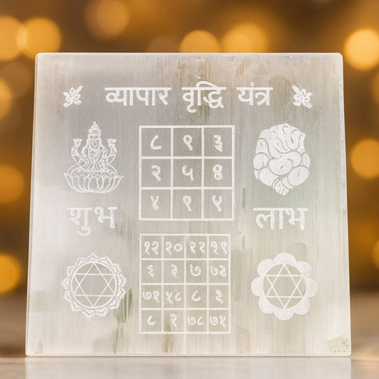 “Business Growth Selenite Activation Plate”