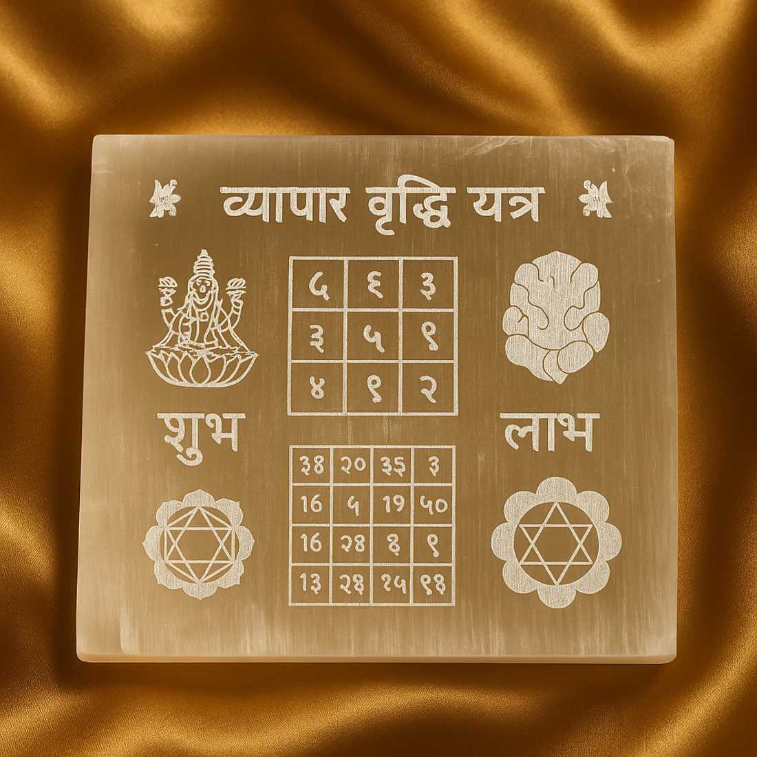 “Business Growth Selenite Activation Plate”