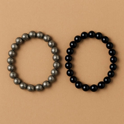 Business Shield – Pyrite × Black Tourmaline