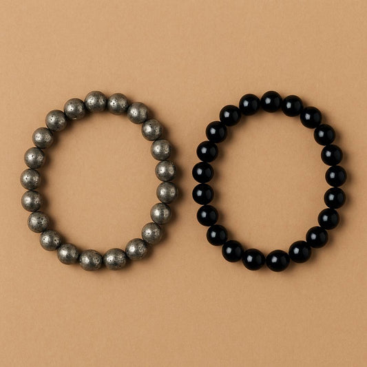 Business Shield – Pyrite × Black Tourmaline