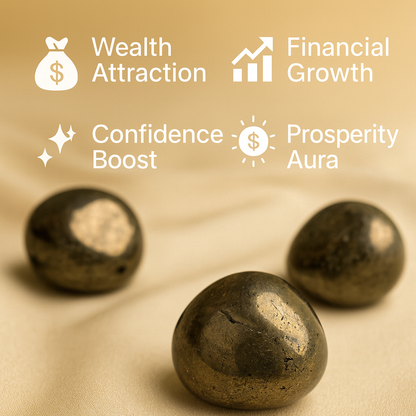 Golden Pyrite Prosperity Tumbles