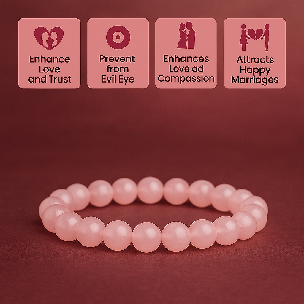 Heart Glow – Rose Quartz Bracelet