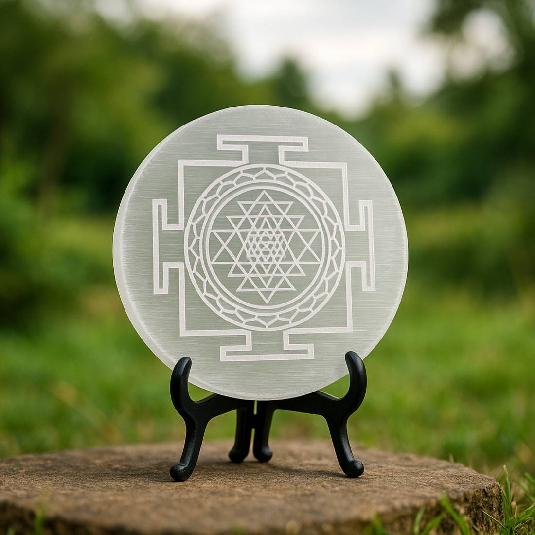 “Divine Lakshmi Selenite Charging Plate”