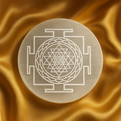 “Divine Lakshmi Selenite Charging Plate”
