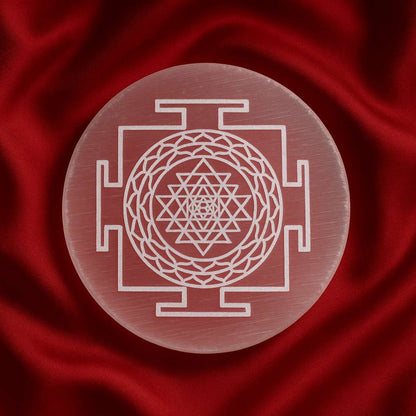 “Divine Lakshmi Selenite Charging Plate”