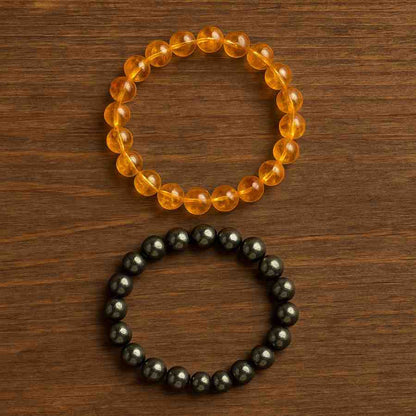 Prosperity Magnet – Pyrite × Citrine”