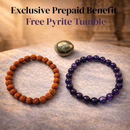 Divine Peace – Rudraksh × Amethyst