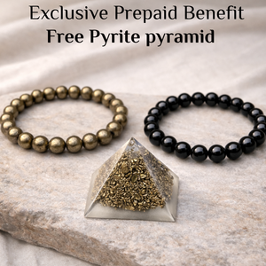 Business Shield – Pyrite × Black Tourmaline
