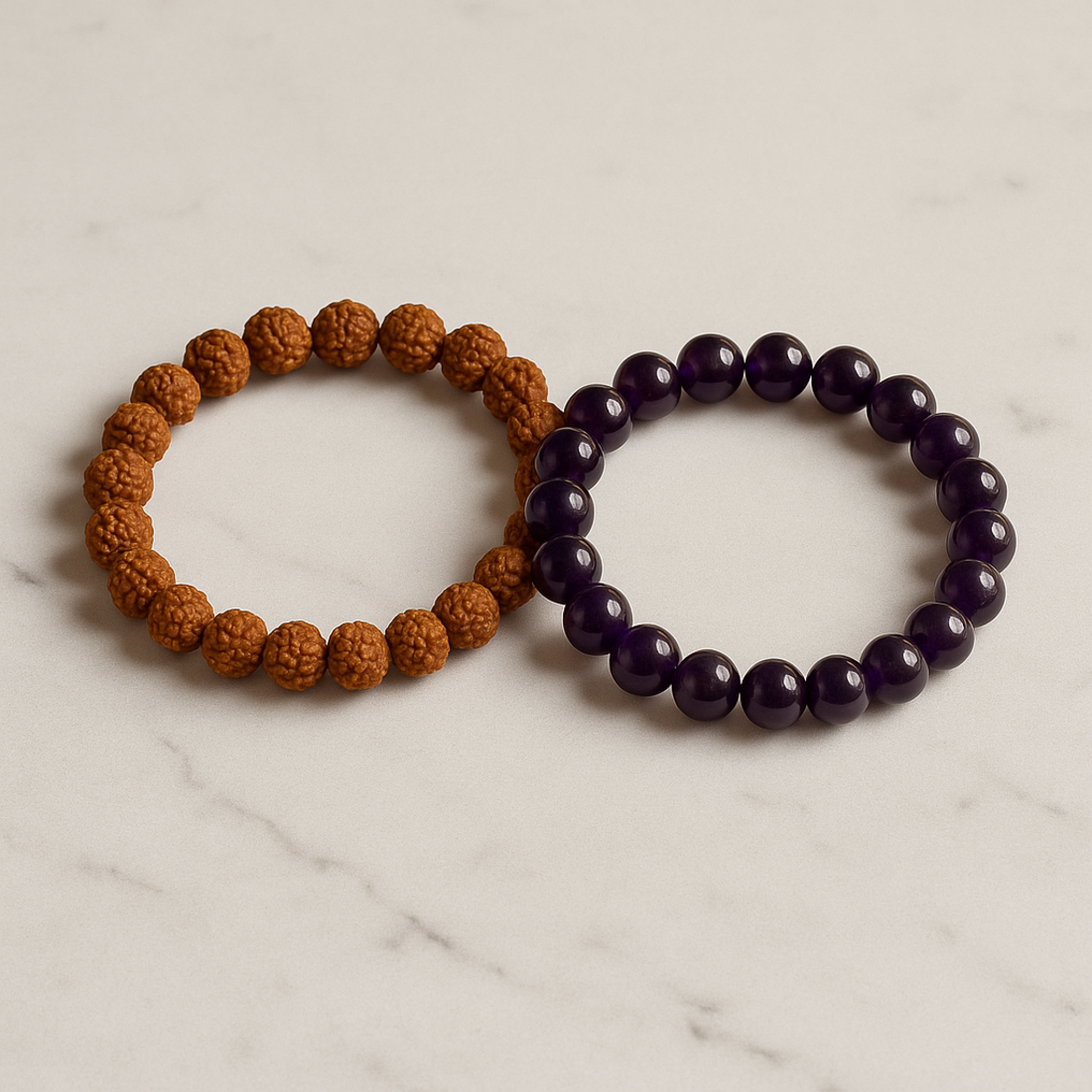 Divine Peace – Rudraksh × Amethyst