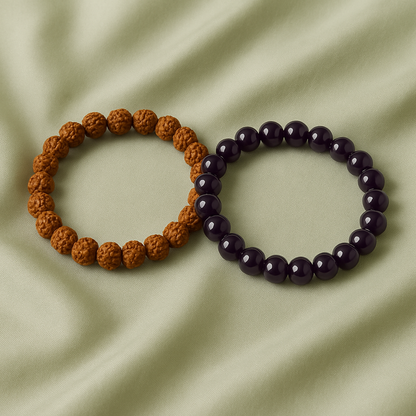 Divine Peace – Rudraksh × Amethyst