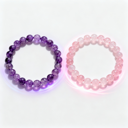 Heart & Harmony – Rose Quartz × Amethyst